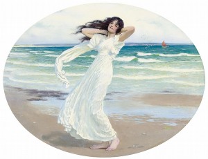 "Poseidon's mistress on the shore" by William Henry Margetson